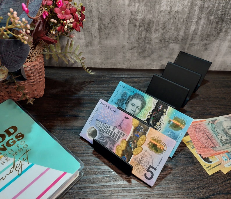 Cash Stuffing Tray Cash Budgeting 5 Section Sorting Stand Etsy Australia