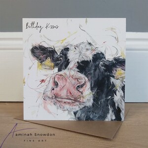 Udderly prachtige- koe wenskaart
