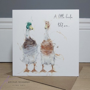 Ay up, me duck! - Enten-Grußkarte