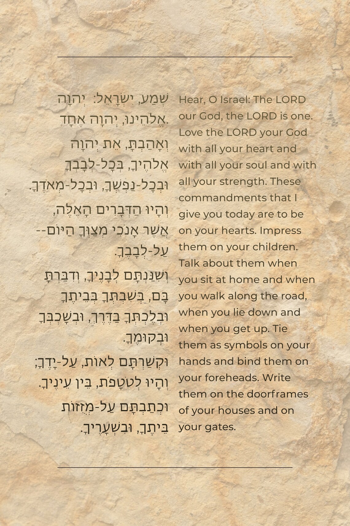 Poster: Shema Israel sh'ma Yisrael Inspirational & Motivational ...
