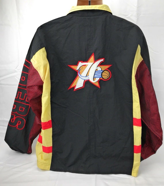 gold 76ers jacket
