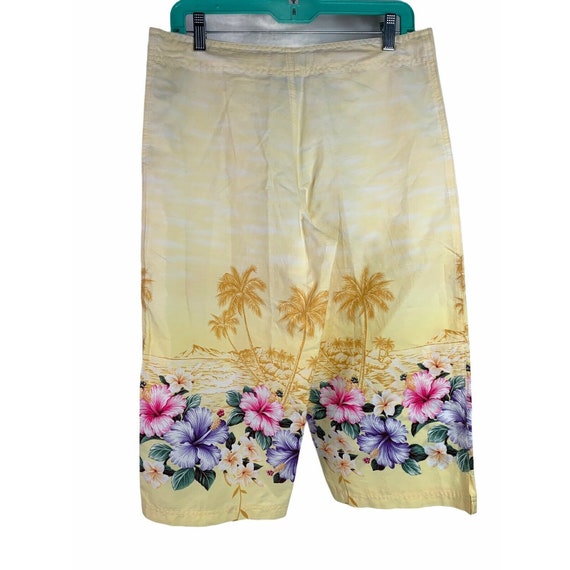 Nalu Wahine Hawaiian Pants XS  30" Waist Yellow B… - image 3