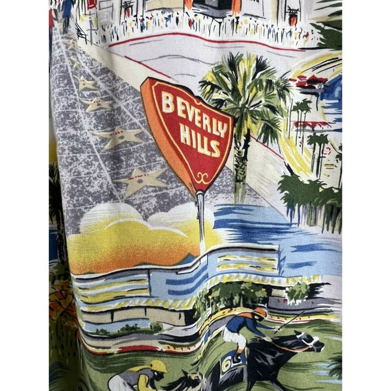 Vintage California Theme Hawaiian Style Button Do… - image 8