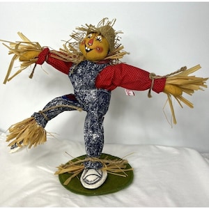 Vintage Annalee 14&quot; Scarecrow 1991 Thanksgiving Harvest 304789