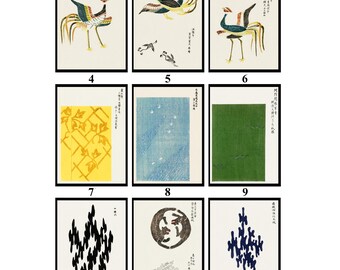 田口智樹 木版画 3枚セット 八尾の椿 ポスター - Etsy 日本