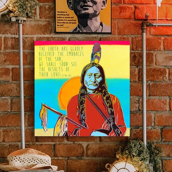 Le Soleil embrasse la Terre, le fruit de leur amour arrive - Sitting Bull - Affiche