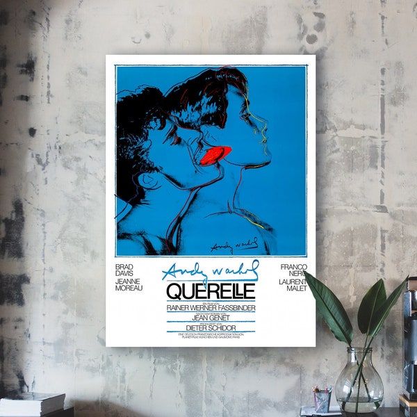 Film Querelle - Fassbinder, d'après le roman Querelle de Brest de Jean Genet - 1982 Poster Version Bleue