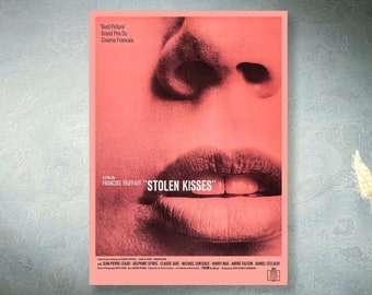 Stolen Kisses (Baisers volés) cult film directed by François Truffaut - 1968 - Poster