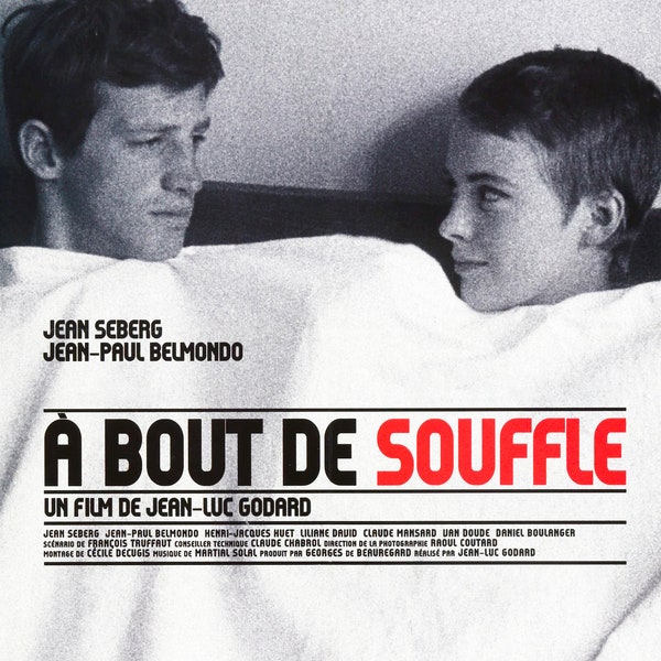 Breathless - A bout de souffle, cult New Wave film, Jean-Luc Godard - 1960 - Poster