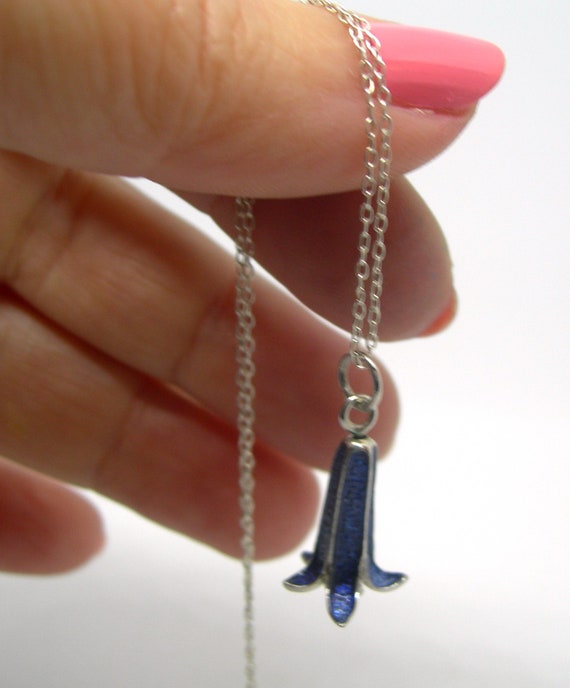 BLUE BELLS STERLING  silver jewellery set pendant… - image 7