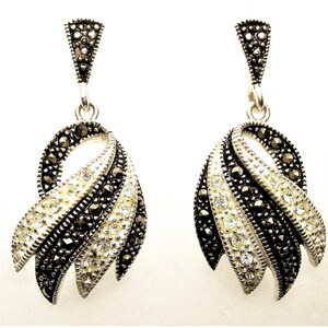 Sterling silver sparkling earrings PROM JEWELLERY