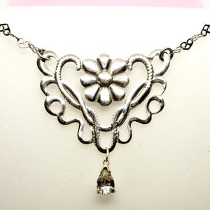 Art Nouveau vintage silver necklace vintage