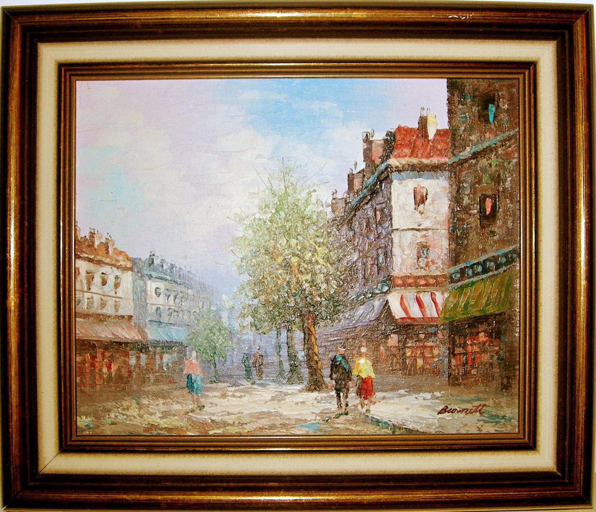 パリのオリジナル油絵アーティストキャロライン・バーネット