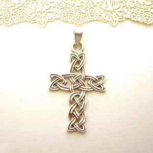 CELTIC SILVER CROSS Pendant vintage