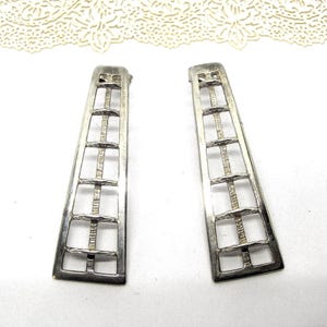 Rennie MACKINTOSH SILVER EARRINGS Art Deco style vintage