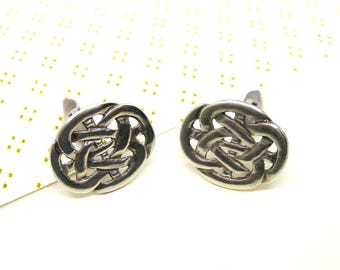 GEMELLI CELTIC IN ARGENTO Sterling, regalo vintage per lui