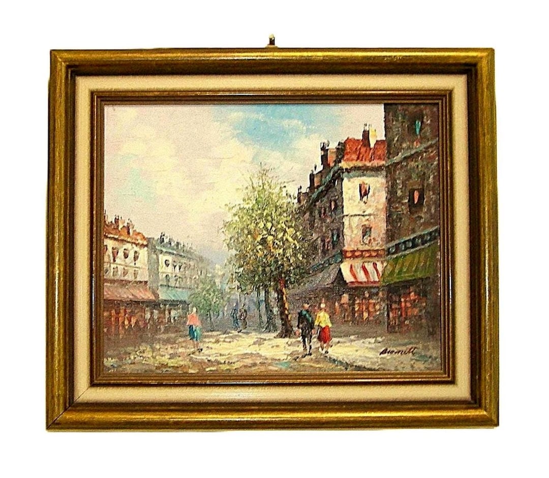 パリのオリジナル油絵アーティストキャロライン・バーネット