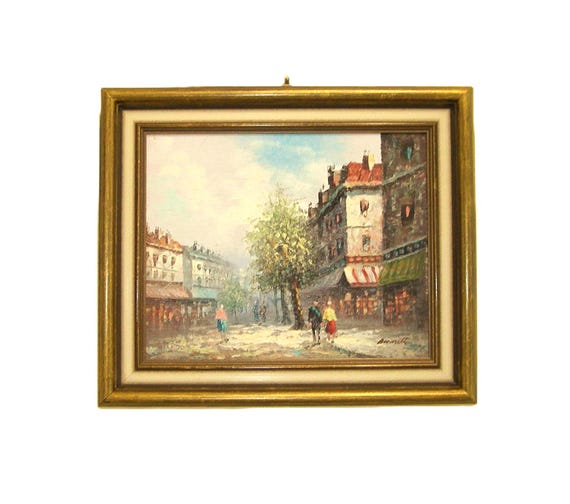 PARIS ORIGINAL OIL Painting Artist Caroline Burnett Vintage - Etsy