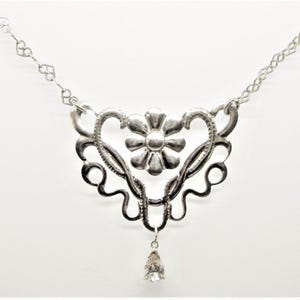 Art Nouveau vintage silver necklace vintage
