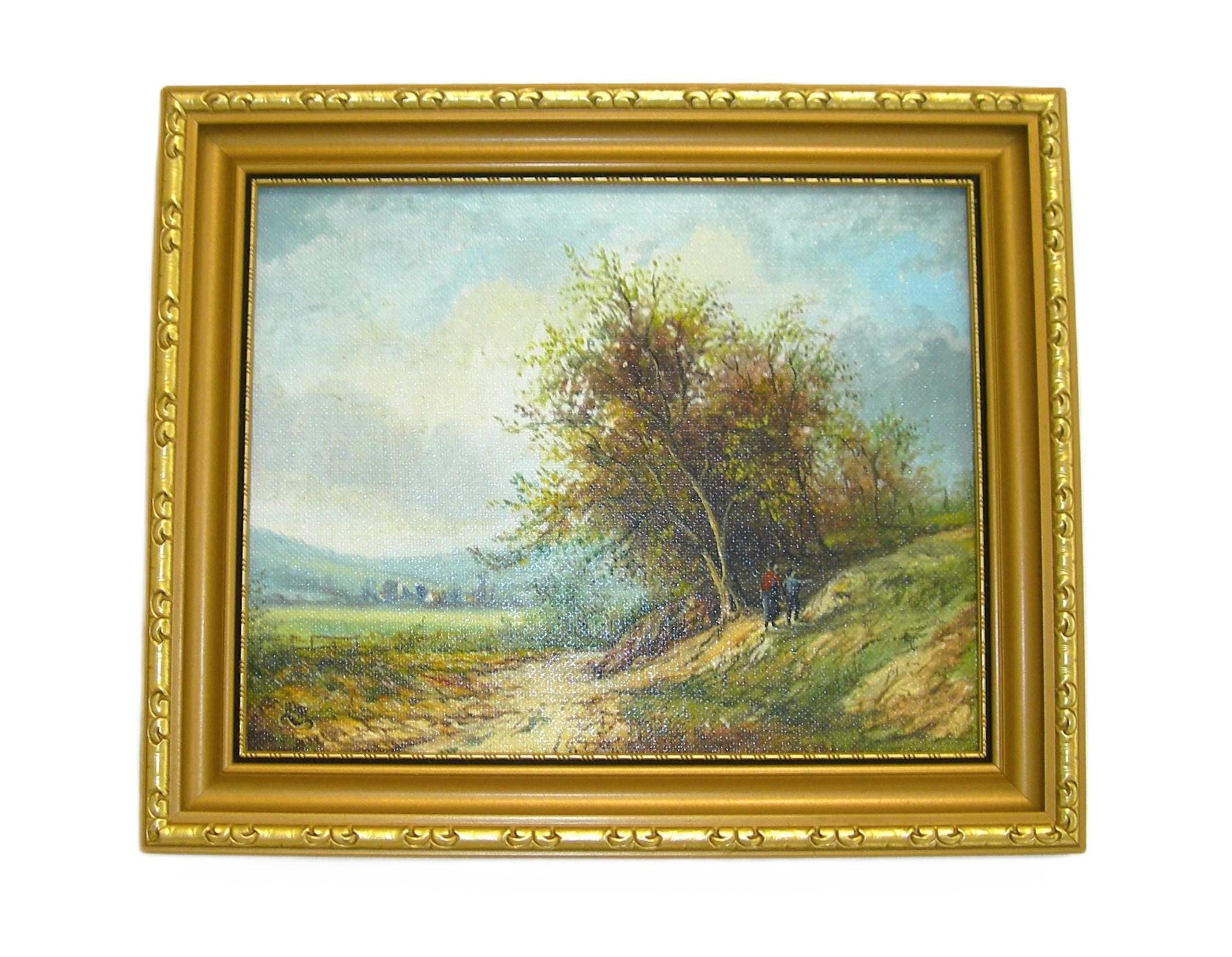 オリジナル油絵 イギリスの田園風景 - Etsy 日本
