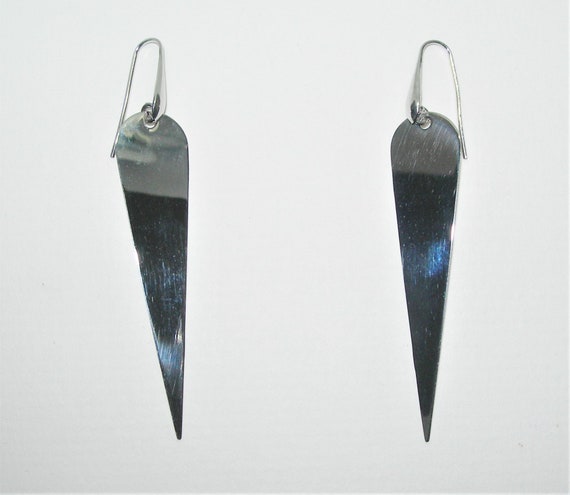 Avant-Garde sterling silver earrings