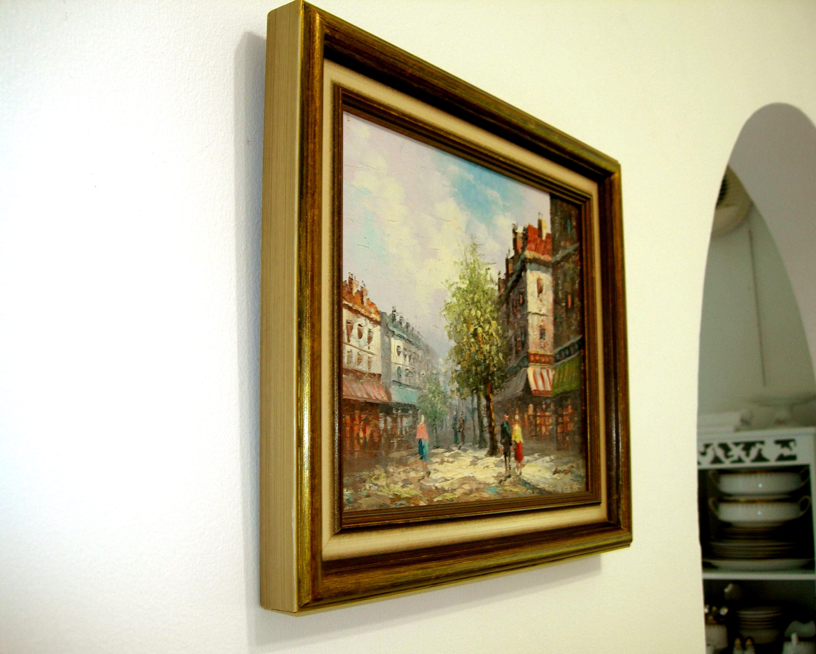 パリのオリジナル油絵アーティストキャロライン・バーネット