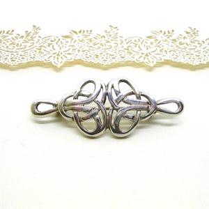 CELTIC SILVER BROOCH Vintage Gift for her