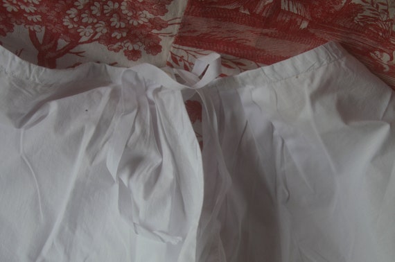 Fine soft cotton pair of antique French bloomers … - image 10