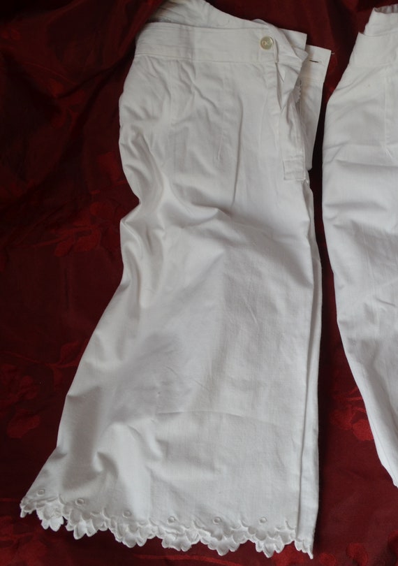 A pair of vintage French pure cotton shorts or bl… - image 2