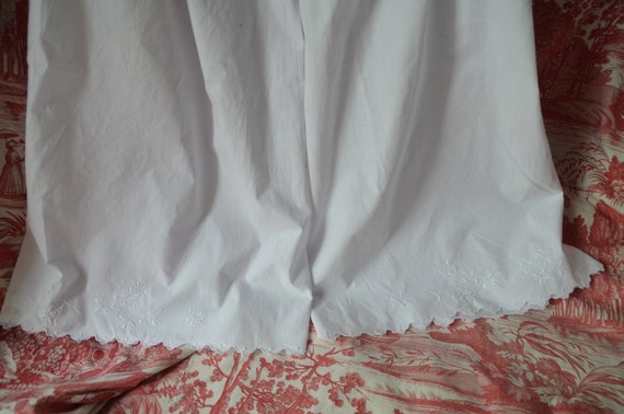 Fine soft cotton pair of antique French bloomers … - image 2