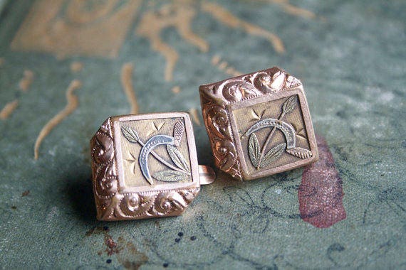 Victorian Collar Pins, Men's Jewelry, Unusual, Mi… - image 7