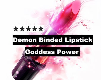 Demon binded lipstick - extreme charisma, confidence, hypnotic personality to manifest love, good luck, massive fortune. Lucky Black magick
