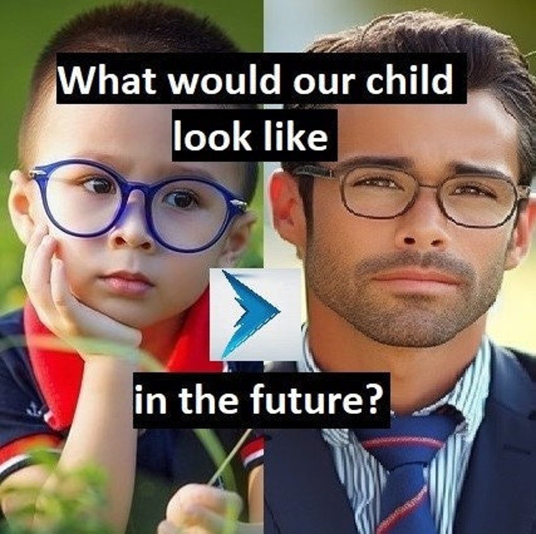 What Would My Child Look Like in the Future Custom Art. Etsy