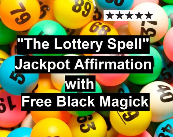 The Jackpot Spell (recording) Program your mind to be a lottery magnet. With optional free blessing for wealth and financial opportunities