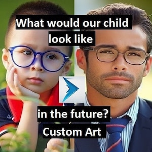 What would my child look like in the future? Custom Art. Psychic reading. Tarot, voodoo witchcraft Angel white magic black magick divination