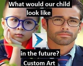 What would my child look like in the future? Custom Art. Psychic reading. Tarot, voodoo witchcraft Angel white magic black magick divination