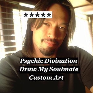 Male Soulmate Drawing. Custom Art. Psychic reading. Tarot, voodoo witchcraft Angel white magic black magick divination. LOA manifestation