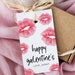 Editable Galentine's Day Favor Tag Template, Kisses Valentine's Day ...