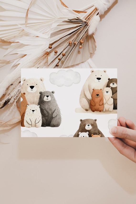 Editable We Can Bearly Wait Girl Shower Thank You Card, Bearly Wait Pink Baby Shower Display Card For Baby Shower Party BRWBS003 - UK