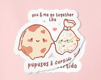 Pupusas & Curtido – El Salvador Bubble-free stickers