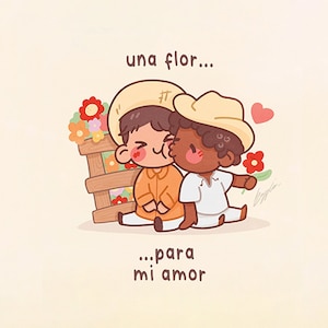 Una Flor Para Mi Amor I - Queer El Salvador Joy Carte postale standard
