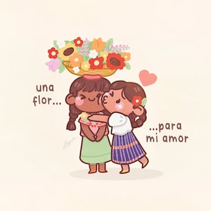 Una Flor Para Mi Amor II - Queer El Salvador Joy Carte postale standard