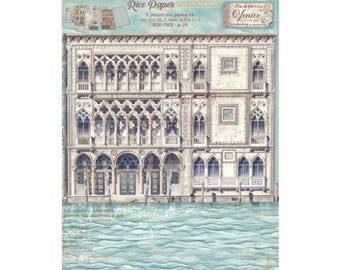 Papel de arroz Stamperia Venice City of Art A4 DFSA4XVN