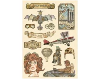 Figuras de madera de Stamperia KLSP123 Colección Sir Vagabond Aviator