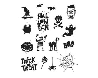 Spooky Scribbles Tim Holtz Stampers Anonymous CMS349