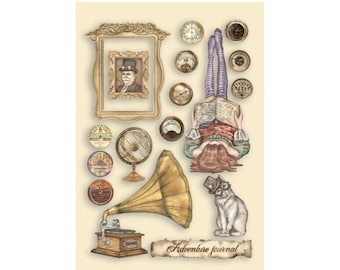 Figuras de madera de Stamperia KLSP114, colección de estilo de vida Lady Vagabond de Stamperia