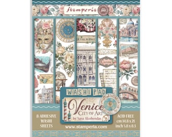Stamperia Venice City Of Art Hojas Washi A5 SBW21