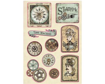 Stamperia Formas de Madera KLSP097, Voyages Fantastiques Etiqueta Formas de Madera