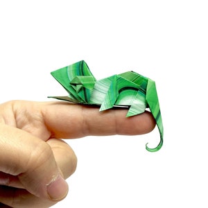 1 Origami kameleon/cadeau-idee