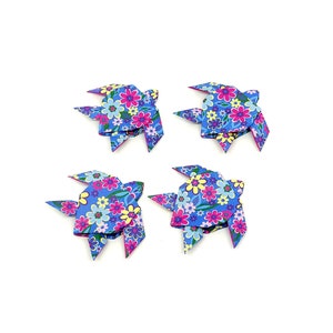 4 tartarughe piccole / Flower patterns / idea regalo / decorazione